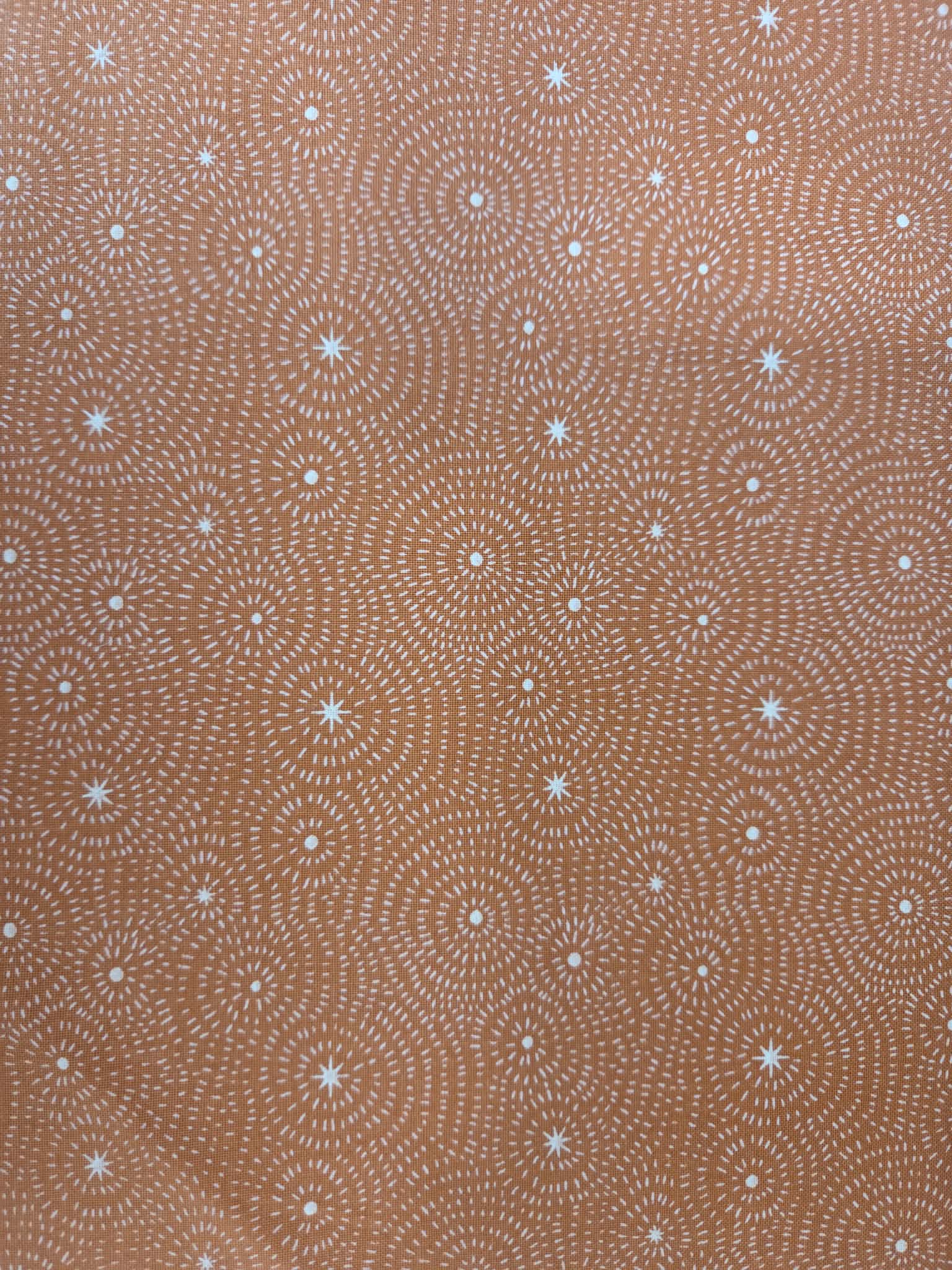 Night Owl – Cinnamon Starburst Fabric