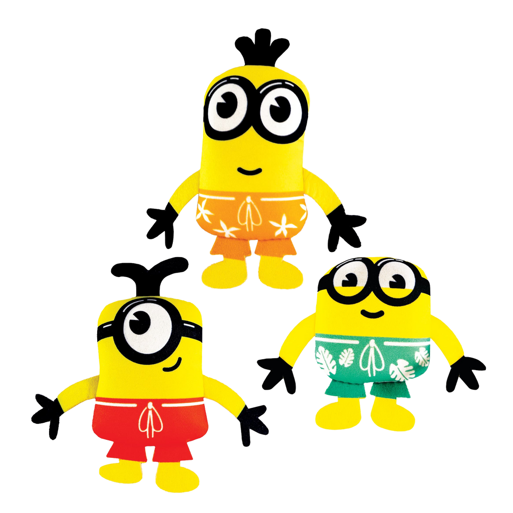 💛 Minions Neoprene Diving Toys – Kevin, Bob & Stuart Set