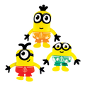 💛 Minions Neoprene Diving Toys – Kevin, Bob & Stuart Set