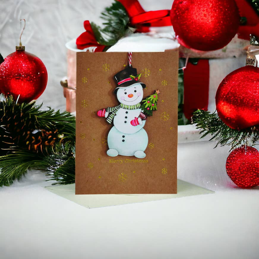 2024 Christmas-wooden ornament card