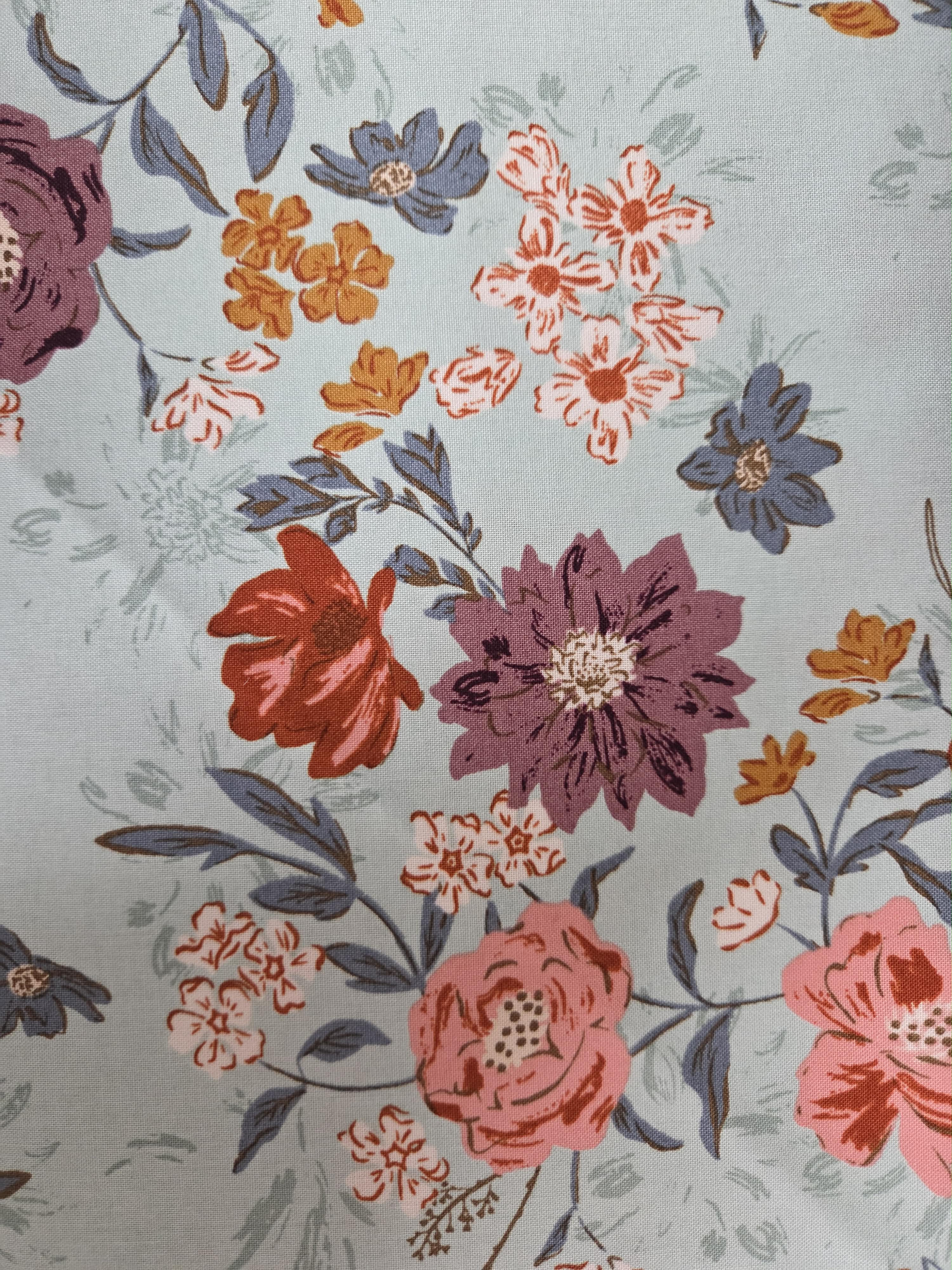 Forged Found and Hand Me Down – Aqua Floral