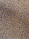 Autumn Forest – Golden Leaves on Brown Fabric