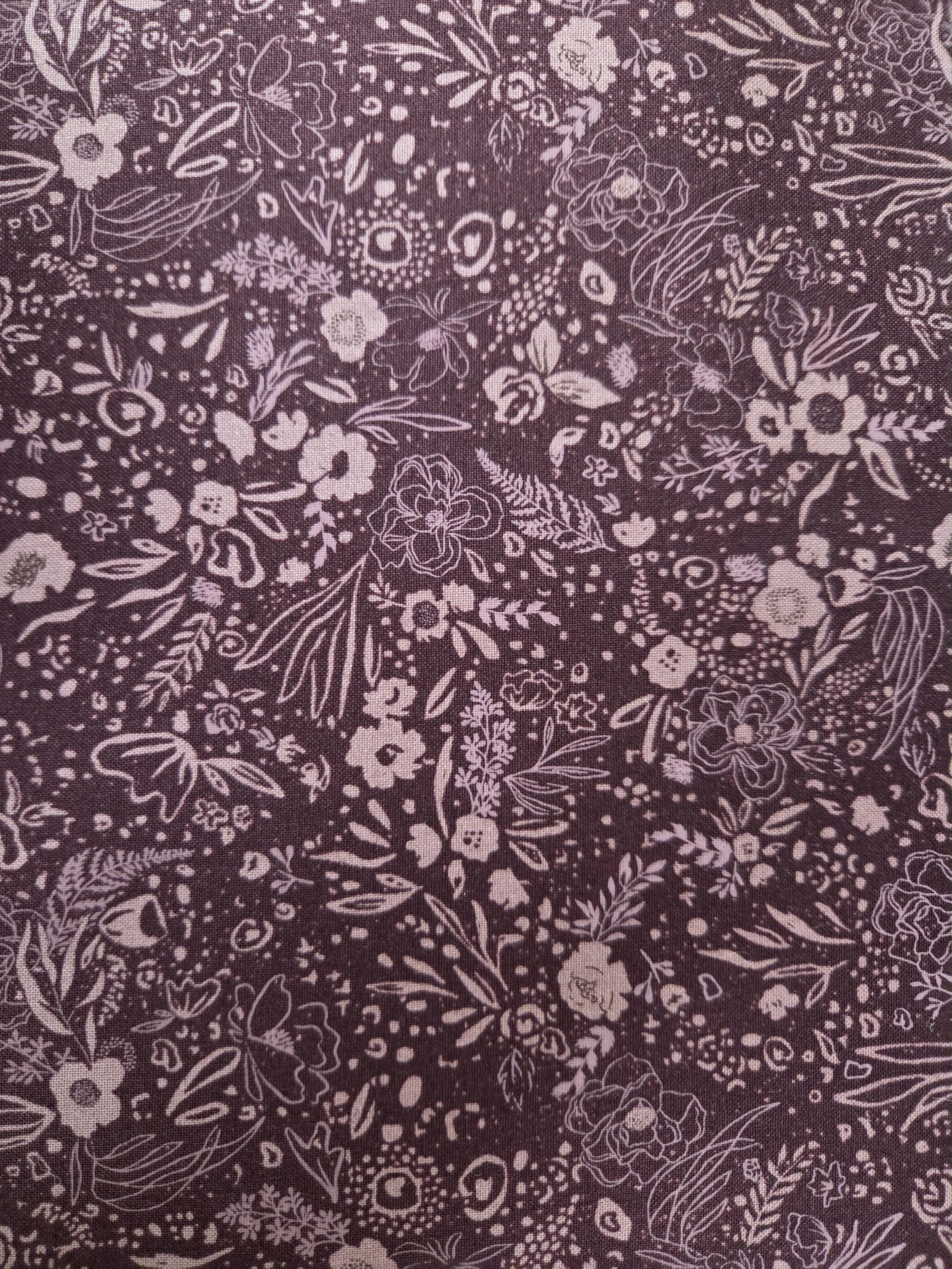 Forged Found and Hand Me Down – Plum Tonal Floral