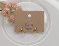 WEDDING RING STYLE MINI HOOP.