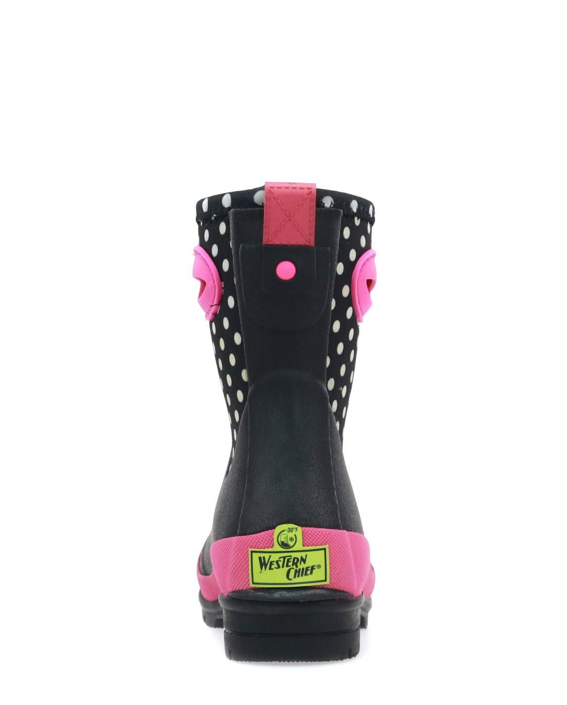 Kids Youth Chloe Dot Neoprene Cold Weather Boot - Black: Navy / 10 Toddler