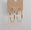 HOOP TARNISH FREE EARRINGS.: GOLD