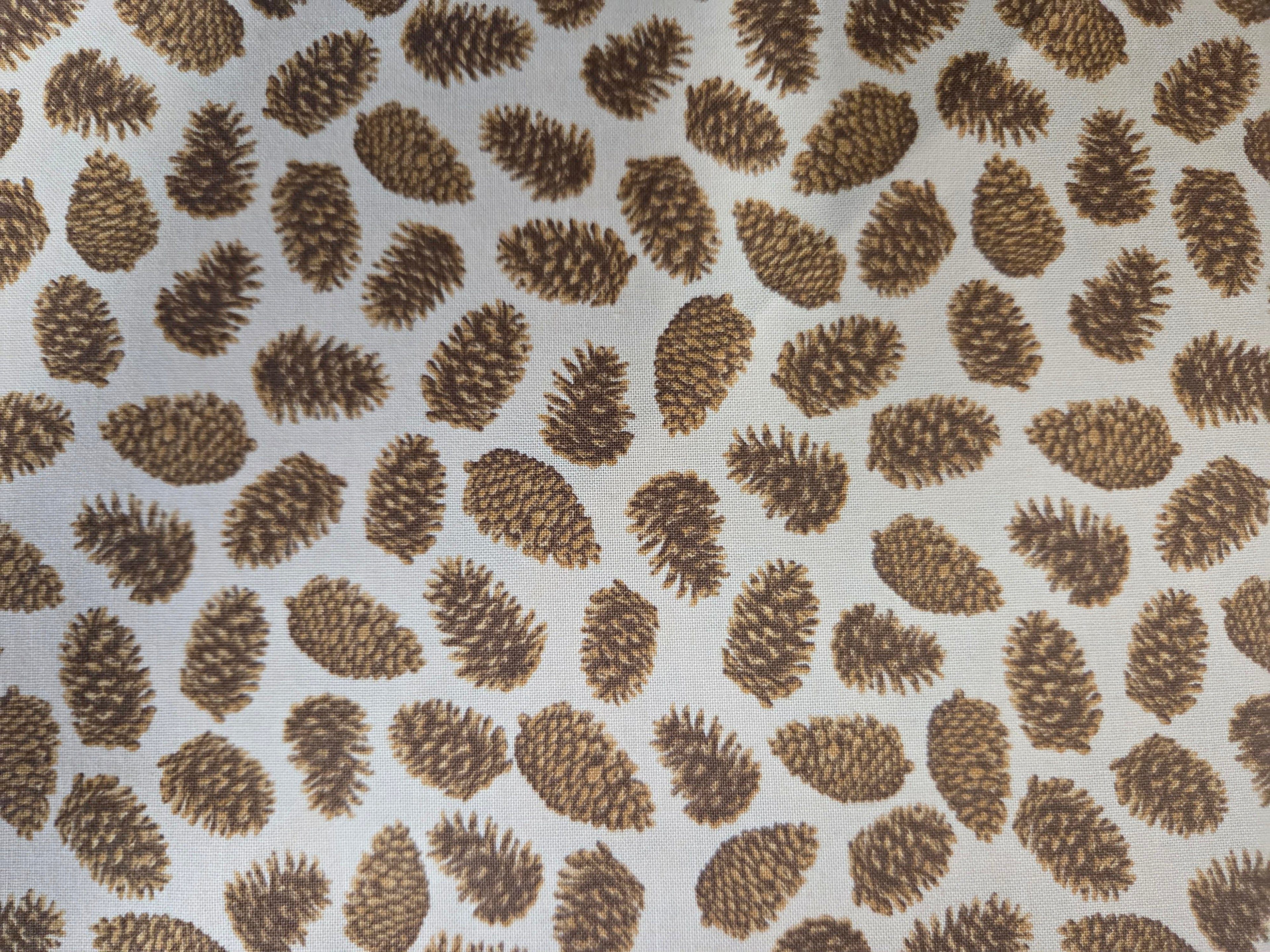 Autumn Forest – Pinecones in Cream
