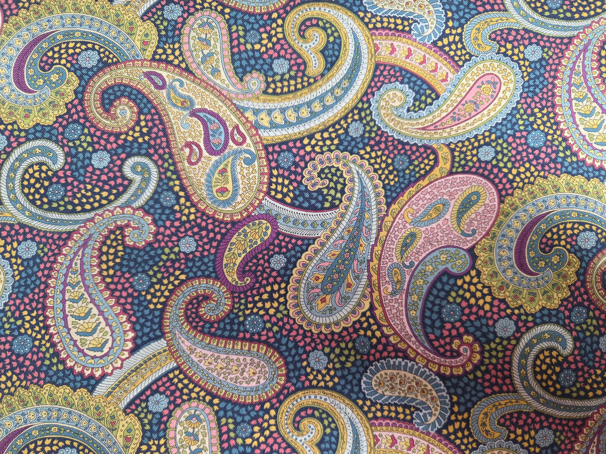 Chelsea Garden – Navy Paisley