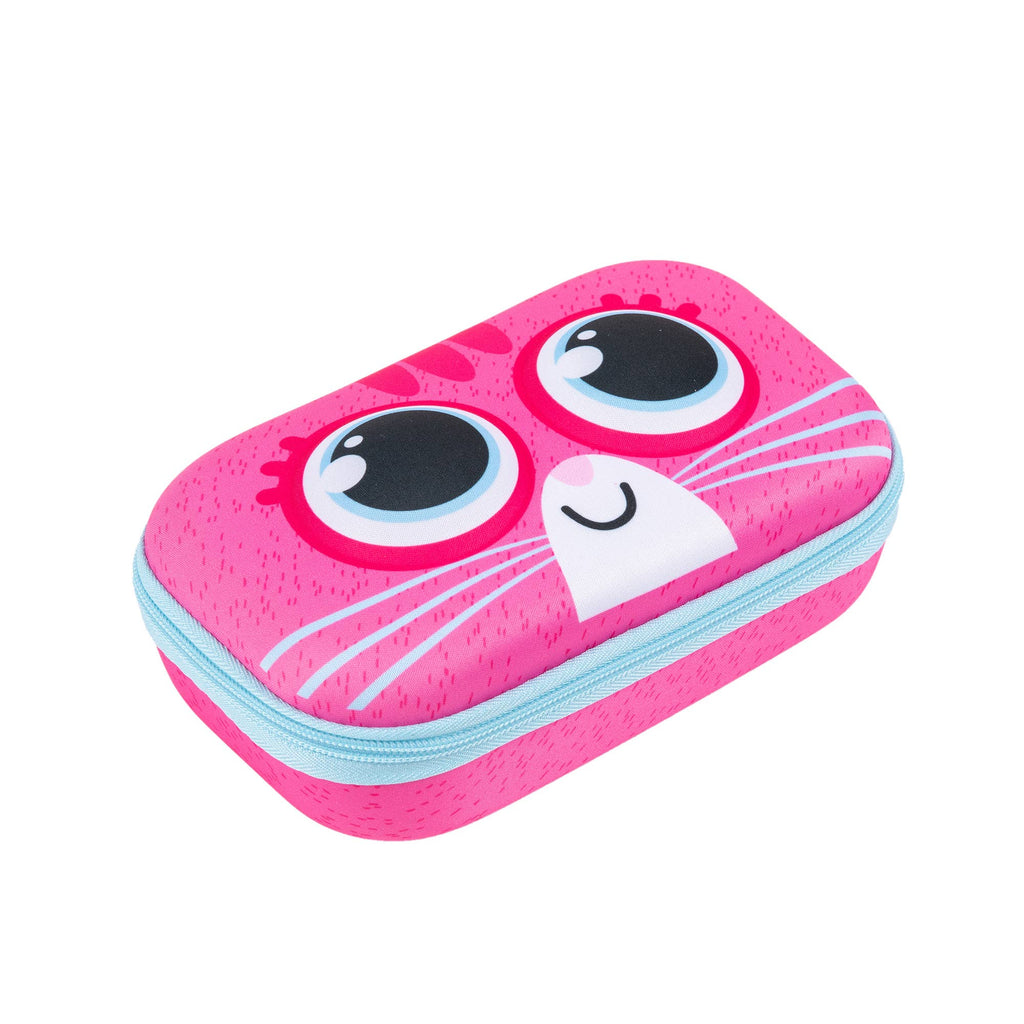 ZIPIT Cat Pencil Case for Girls, Cute Gift for Kids