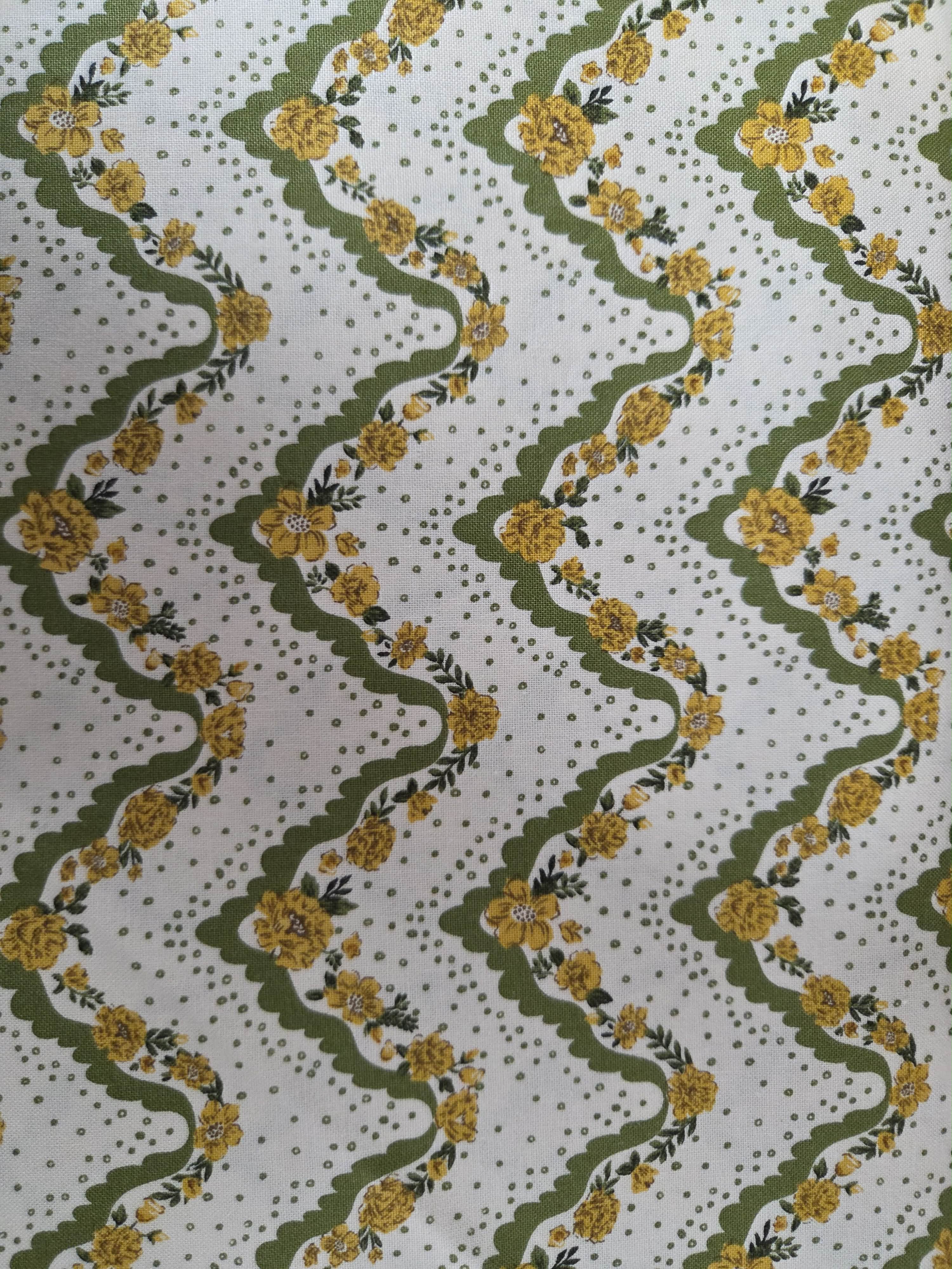 Forged Found and Hand Me Down – Green & Gold Floral