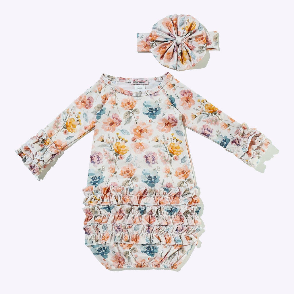 Flutter Rose Baby Gown