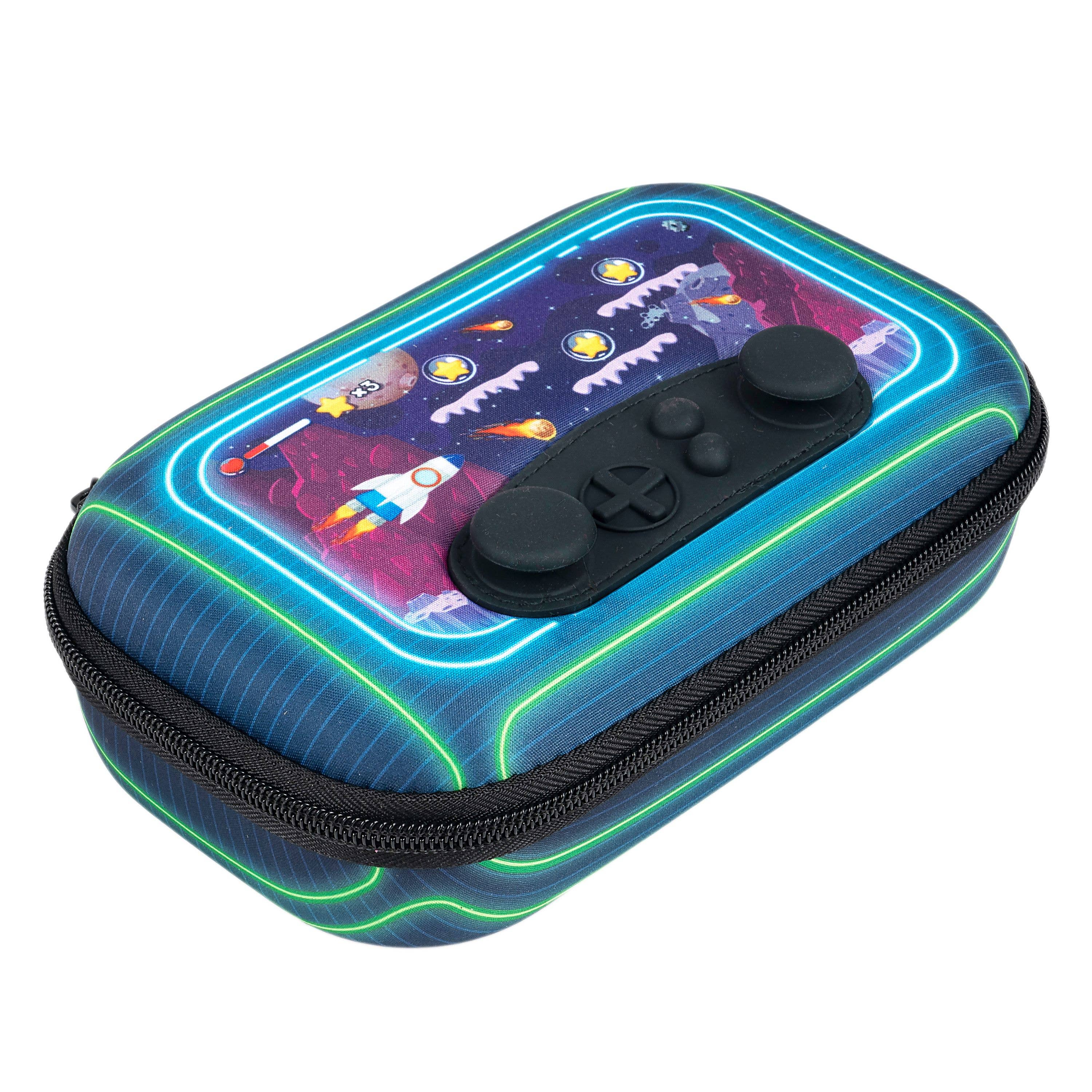 ZIPIT Gamer Pencil Case for Boys, Joystick Pencil Box: Cars