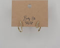 ELEGANT DESIGN POST EARRINGS.: GOLD