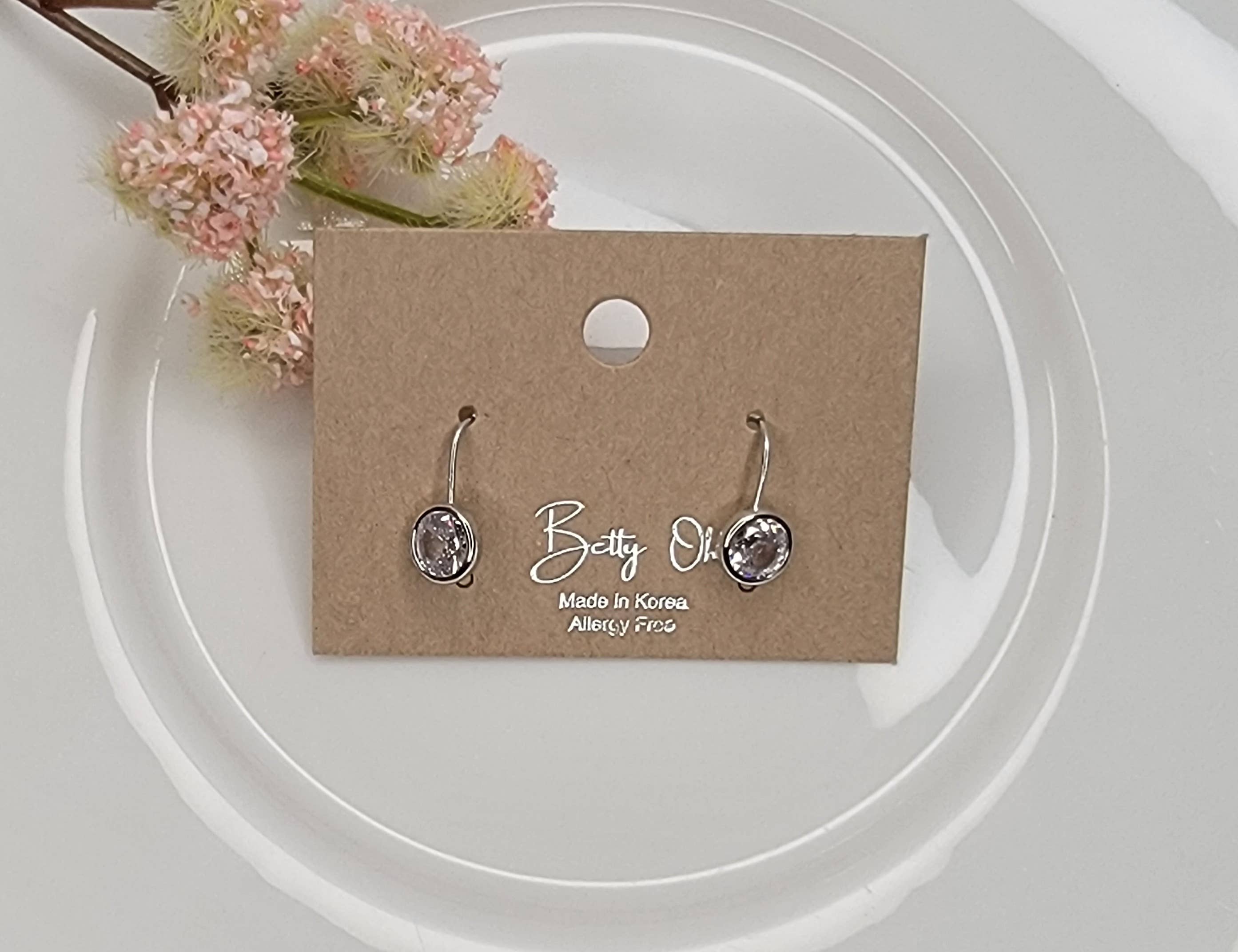 CZ EARRINGS.: GOLD