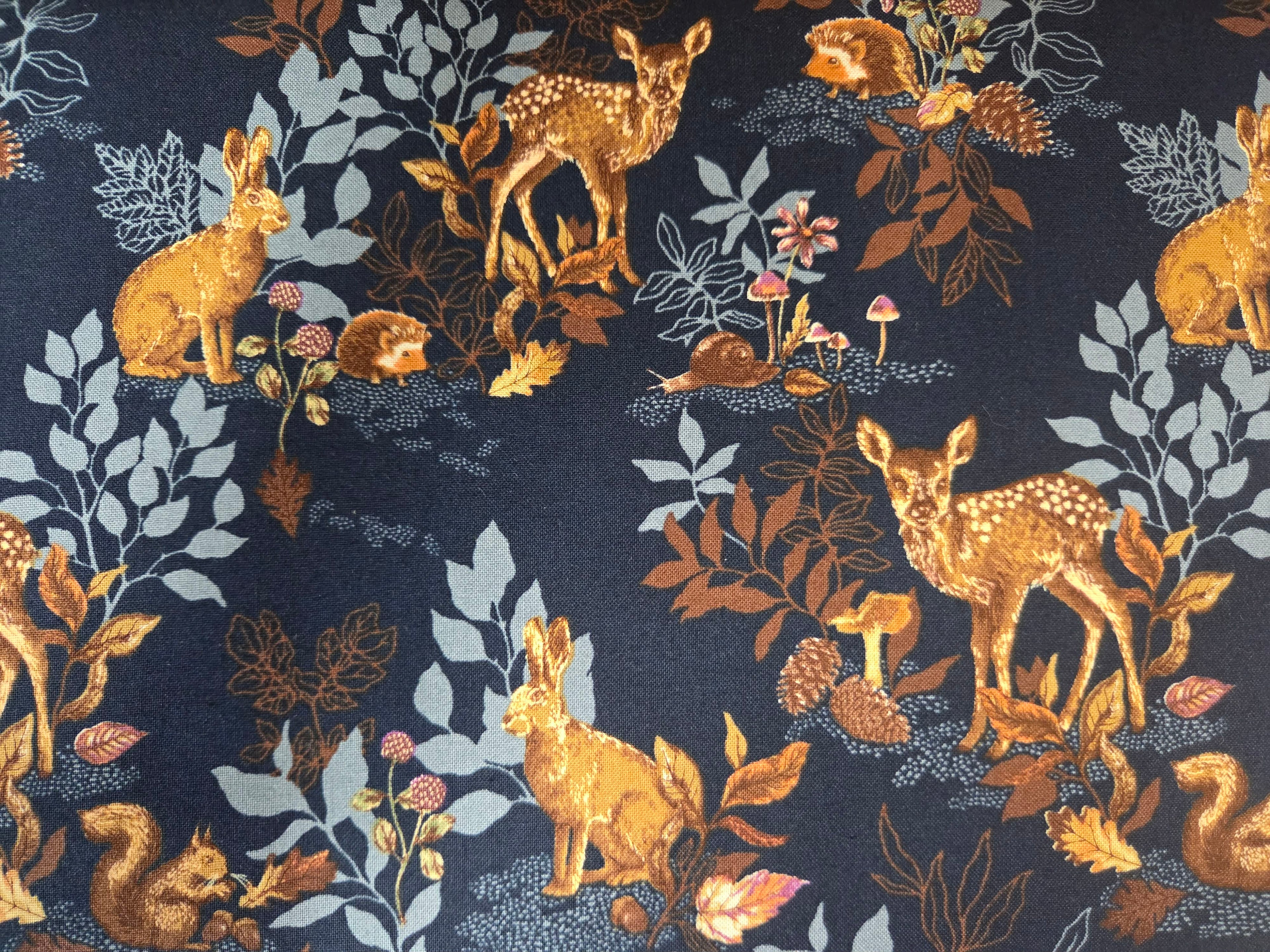 Autumn Forest – Woodland Foliage in Charcoal