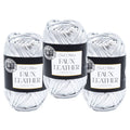 Lion Brand Yarn Haute Stitches Faux Leather Disco 3 Pack
