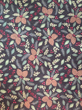 Woodland Winter – Pinecones & Berries on Black