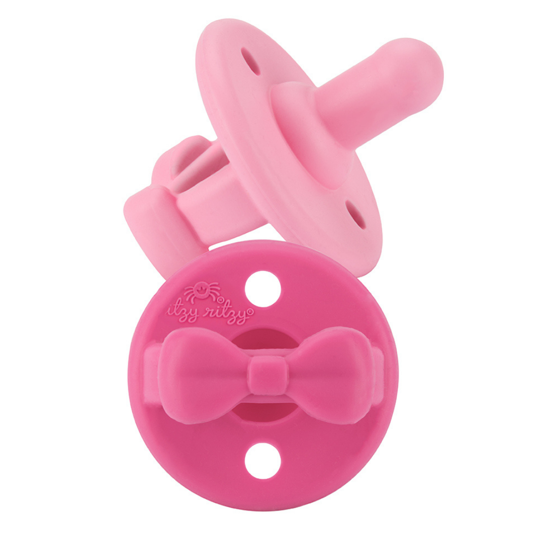 *NEW SIZE* Sweetie Soother™ Pacifier Sets (2-pack): 6-18M Toast + Buttercream