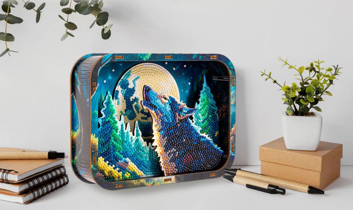 Full Moon Shadow Box