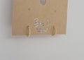 MINI HOOP TARNISH FREE EARRINGS.: GOLD