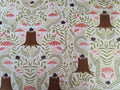 Night Owl – Woodland Mushrooms & Tree Stumps Fabric