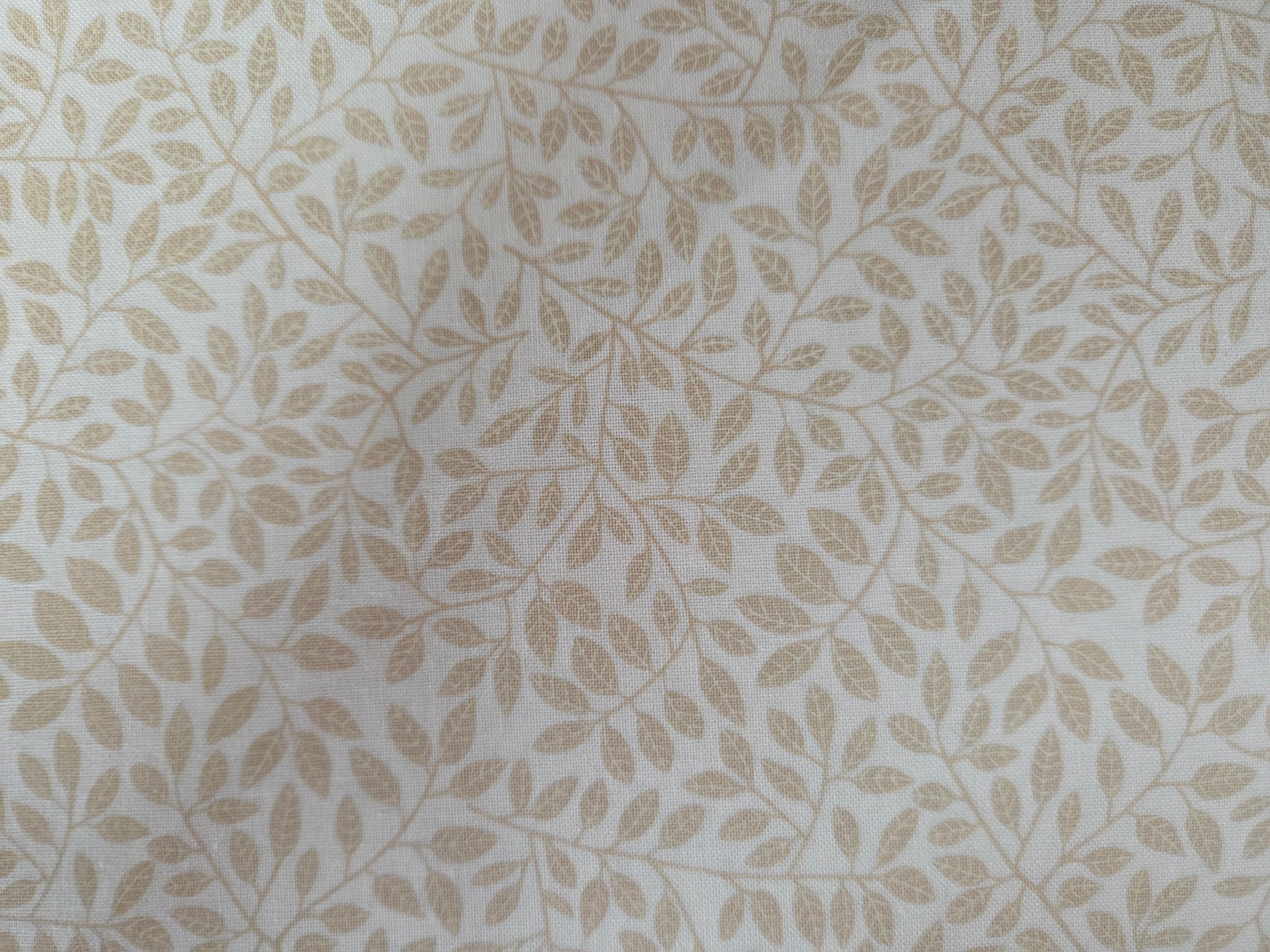 Autumn Forest – Tonal Leaves in Cream