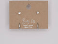 MINI  HUGGIE SET STAINLESS STEEL EARRINGS.: Silver