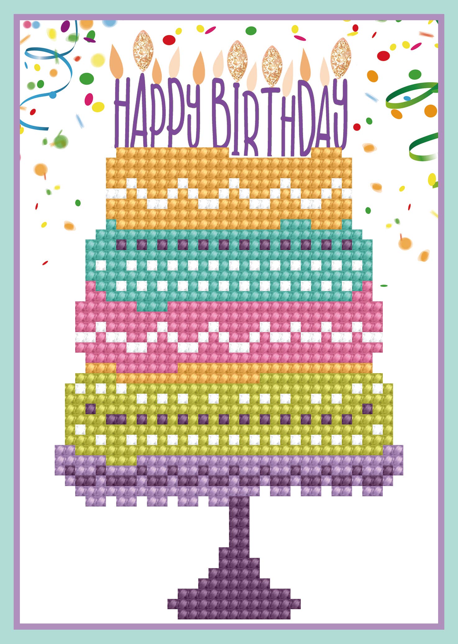 Happy Birthday Cake (Card)