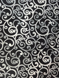 Scarlet Days and Nights – Black Scroll Blender Fabric