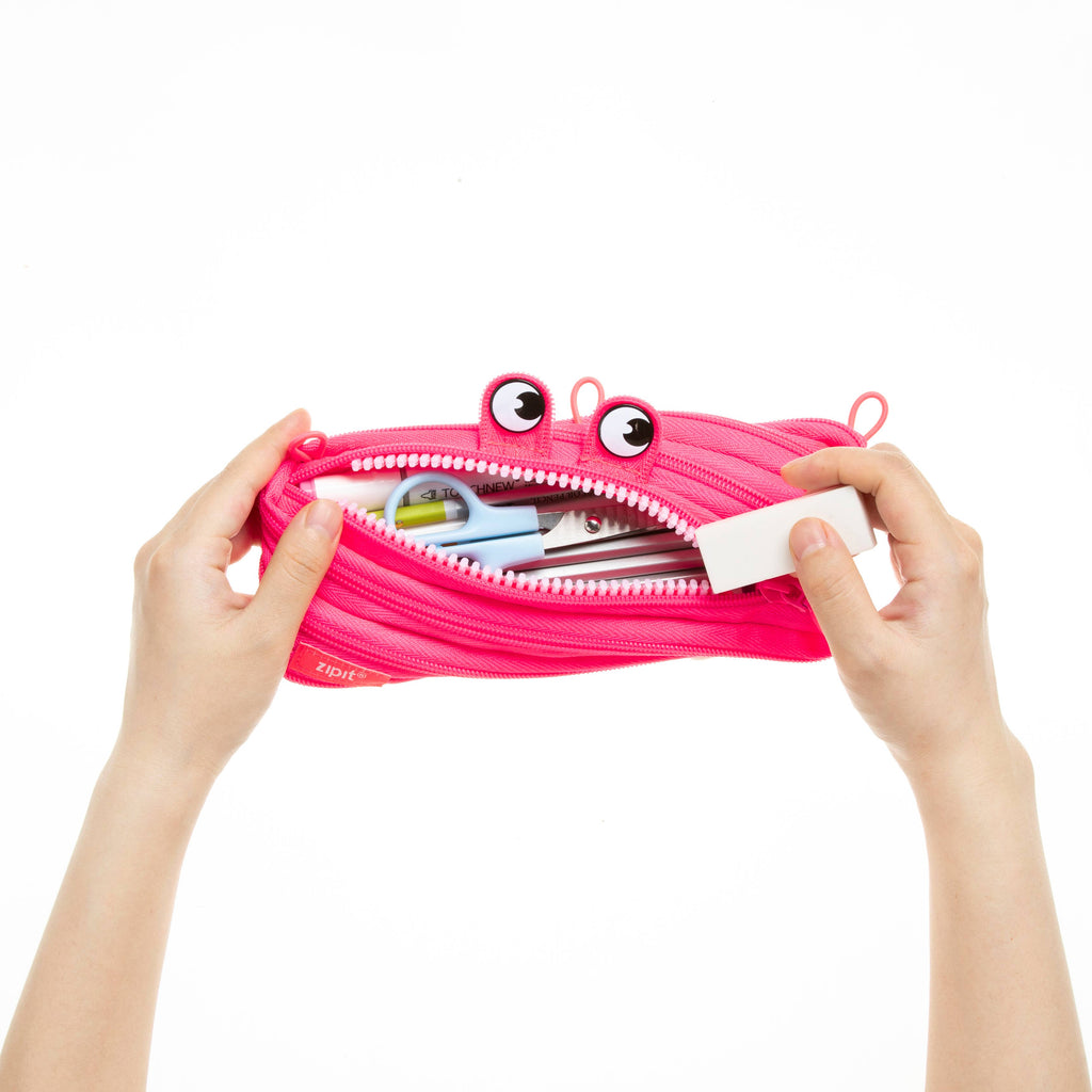 ZIPIT Neon Monster Pouches, 12 Pack
