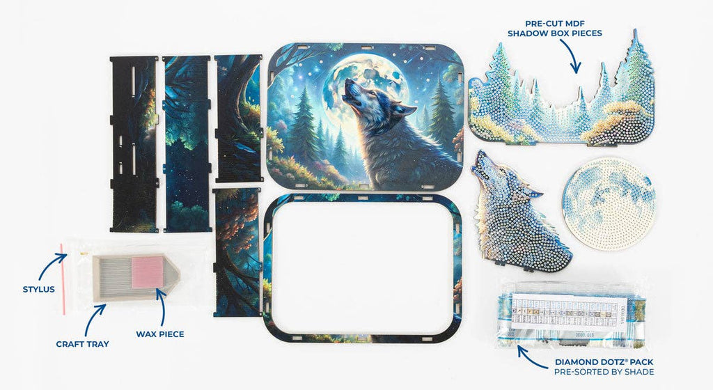 Full Moon Shadow Box