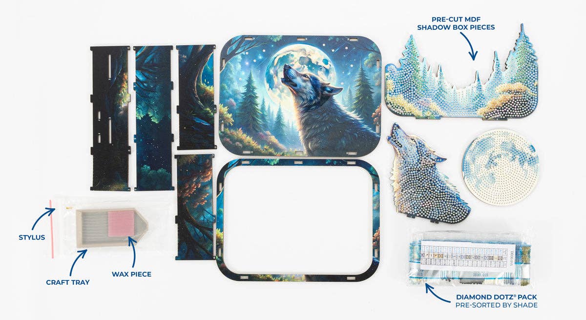 Full Moon Shadow Box
