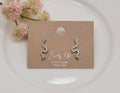CZ SNAKE TARNISH FREE EAR CRAWLER.: Silver