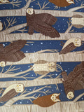 Night Owl – Owls in the Birch Trees Fabric
