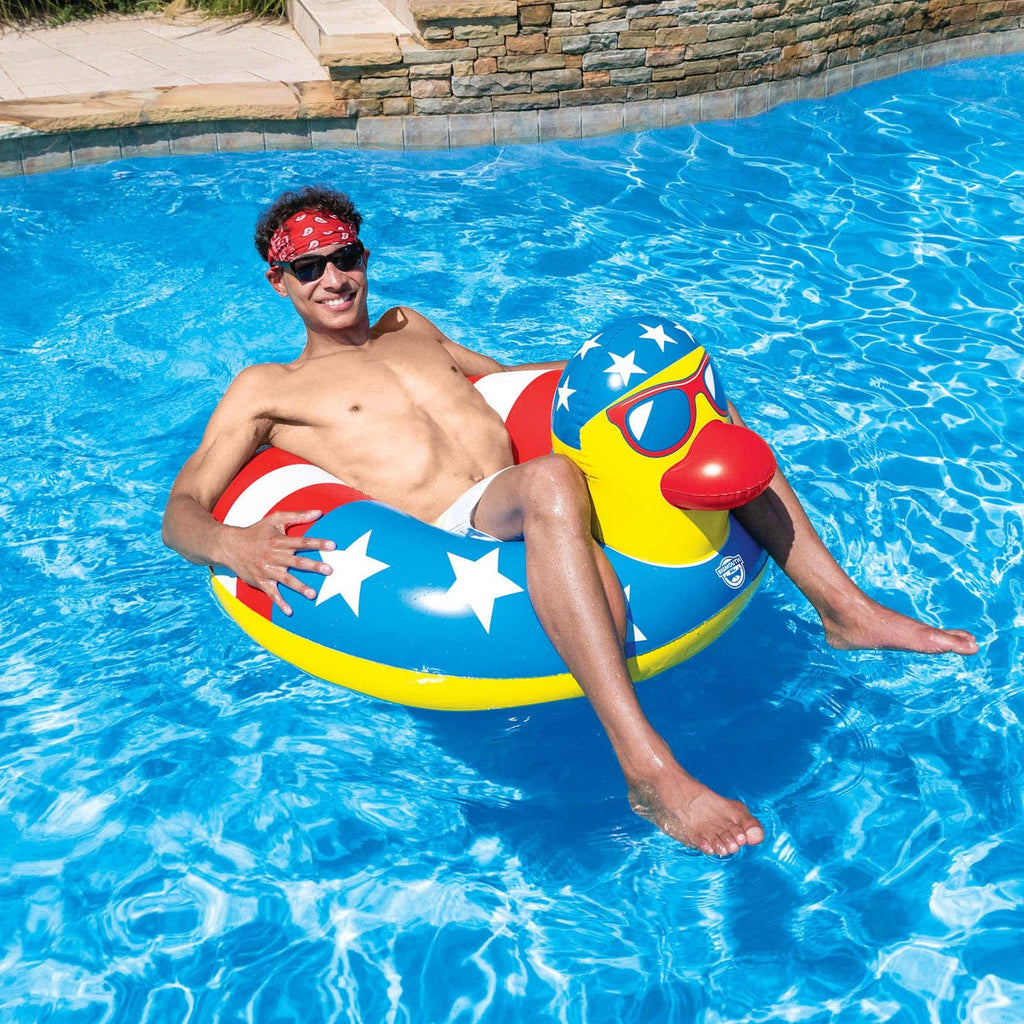 🦆 Giant 250th Party Rubber Duck Pool Float – Over 4 Ft of Quacktastic Chaos