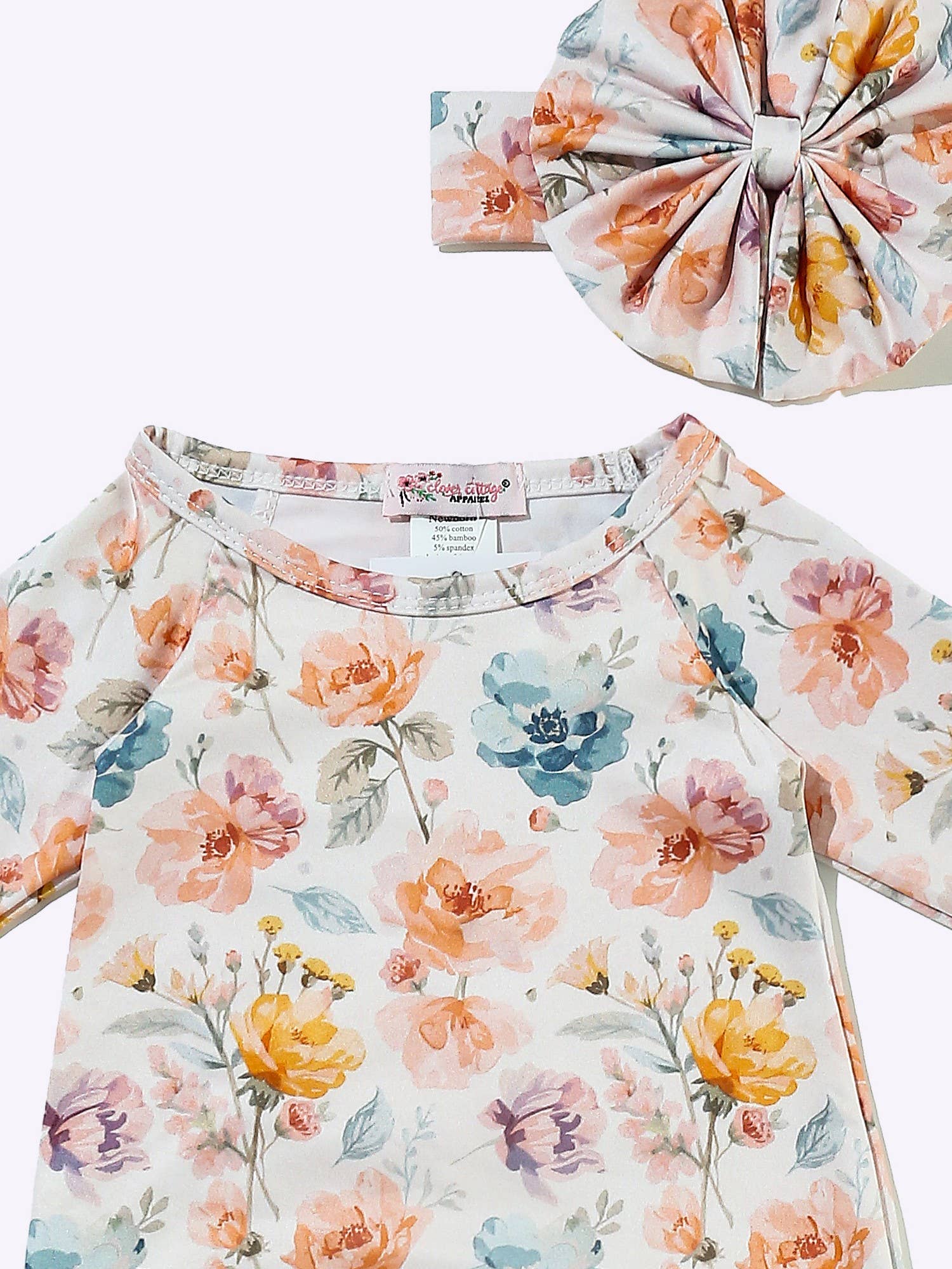 Flutter Rose Baby Gown