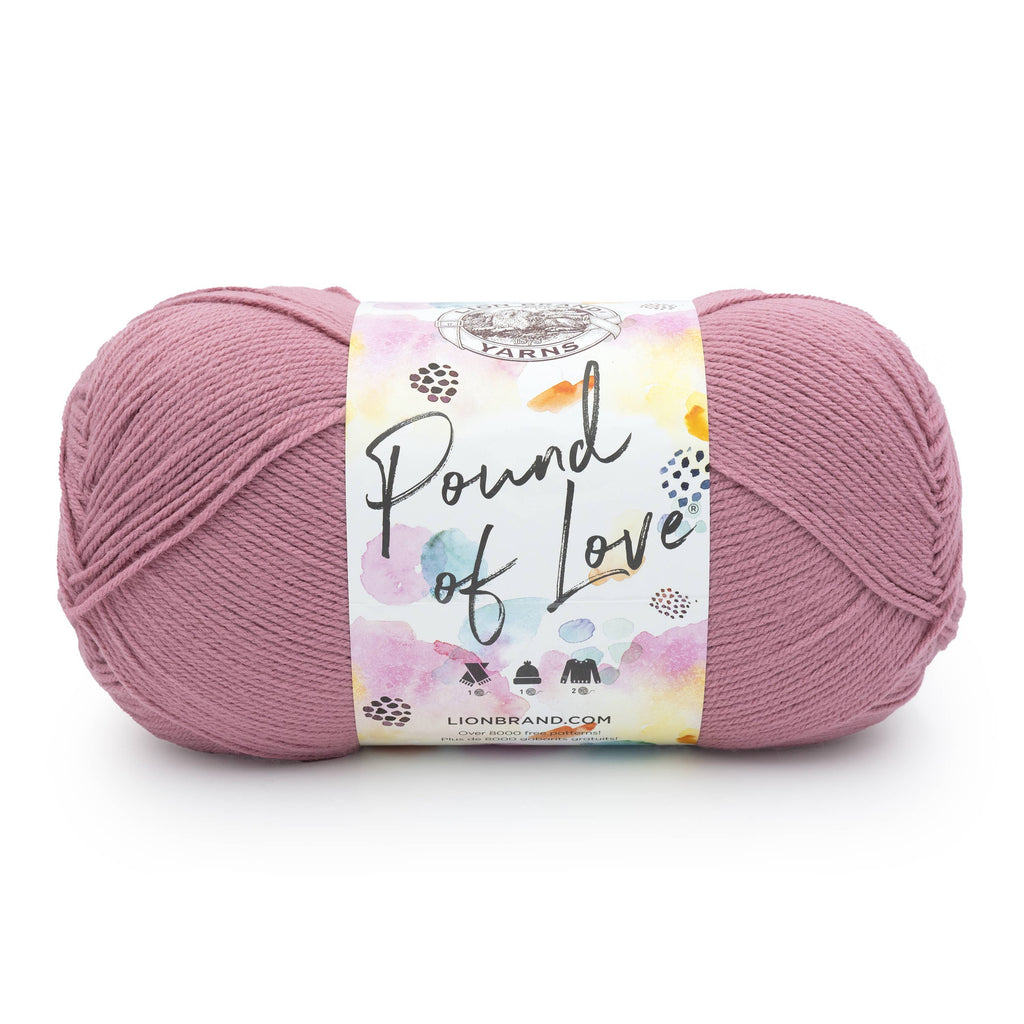 Lion Brand Yarn Pound of Love Heather Rose 1 Pack