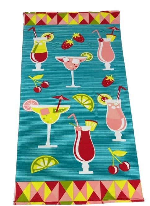 Beach Drinks Beach Towel- Margaritas Daquari