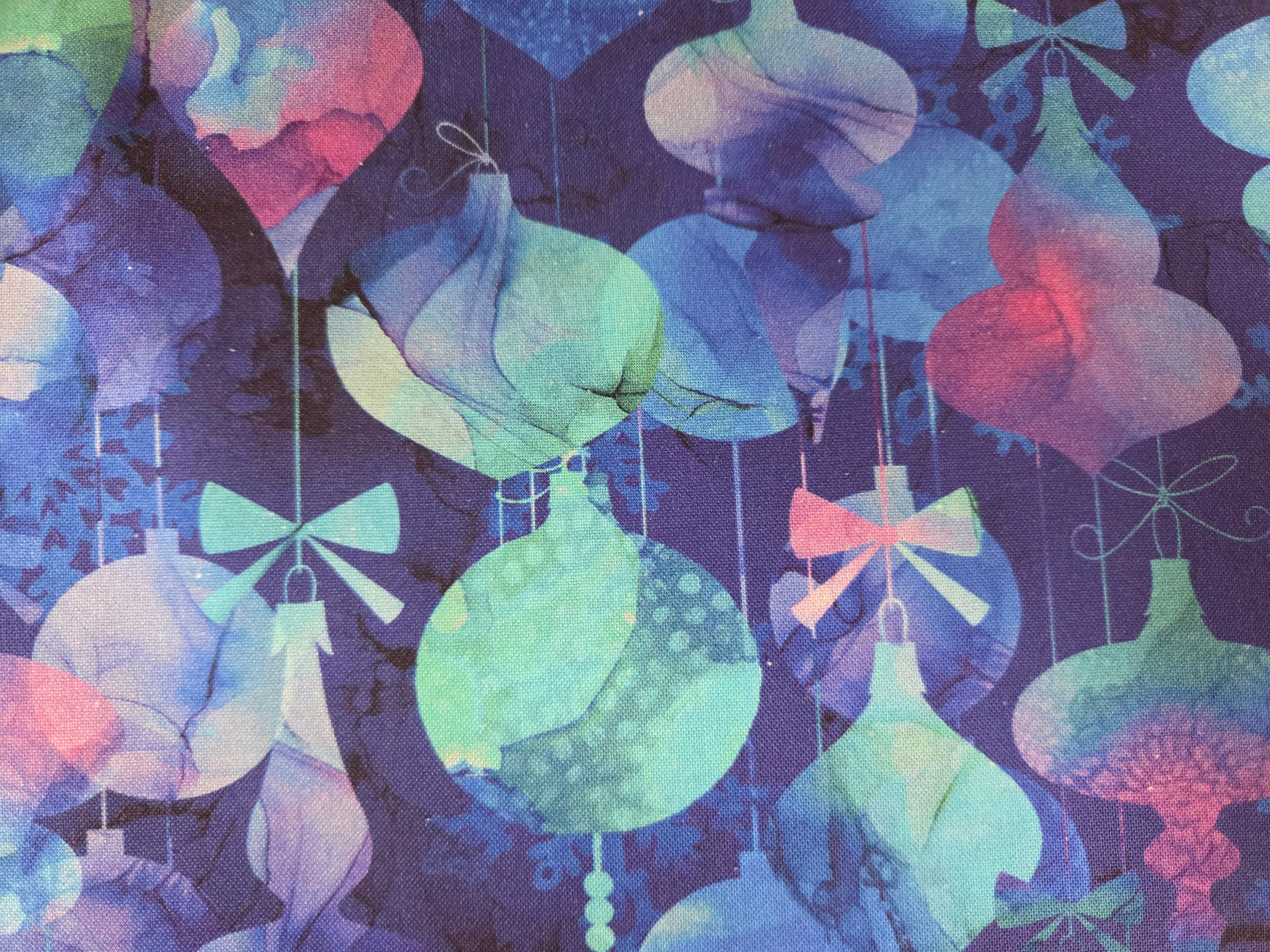 Midwinter Magic – Baubles Dark Blue Multi