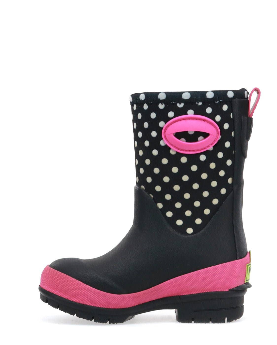 Kids Youth Chloe Dot Neoprene Cold Weather Boot - Black: Navy / 10 Toddler