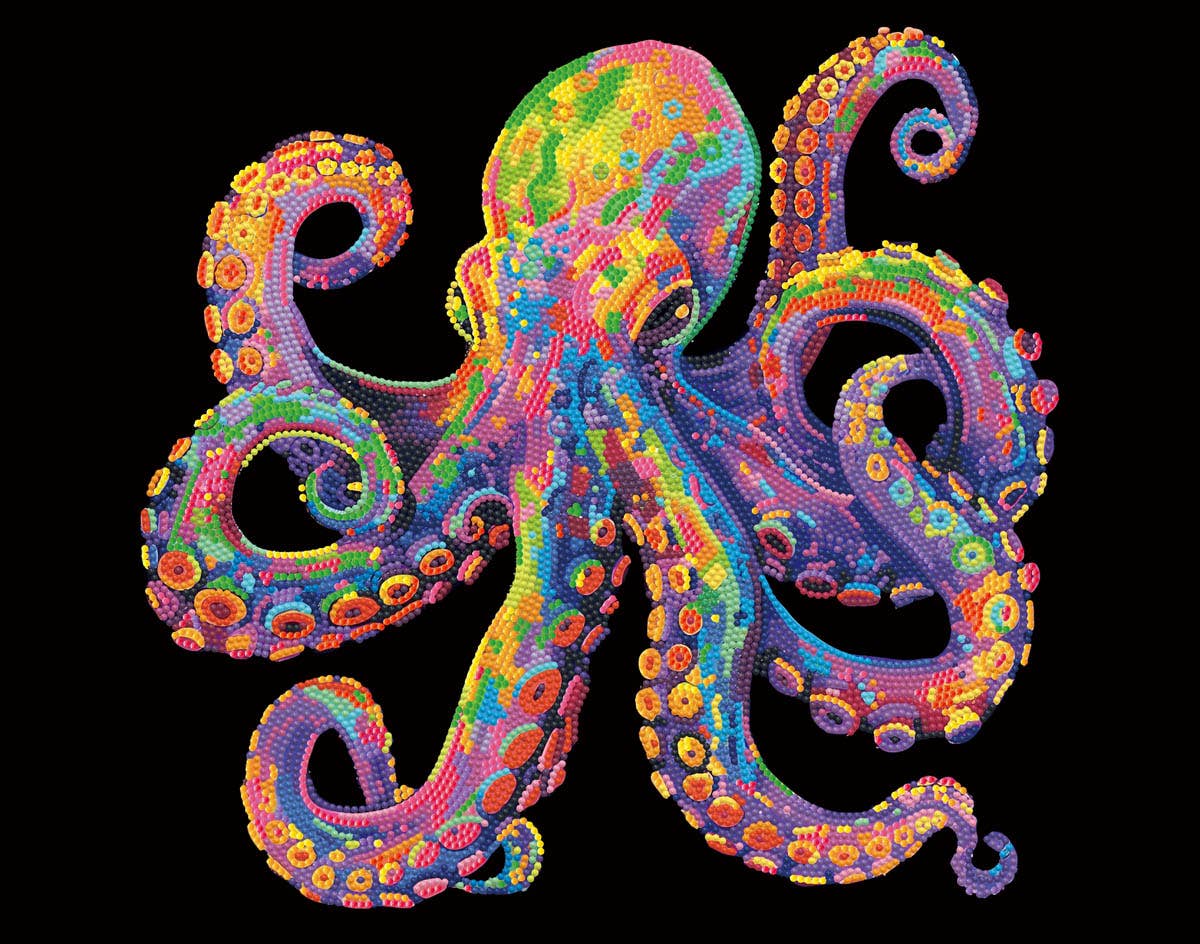 Neon Flock Octopus