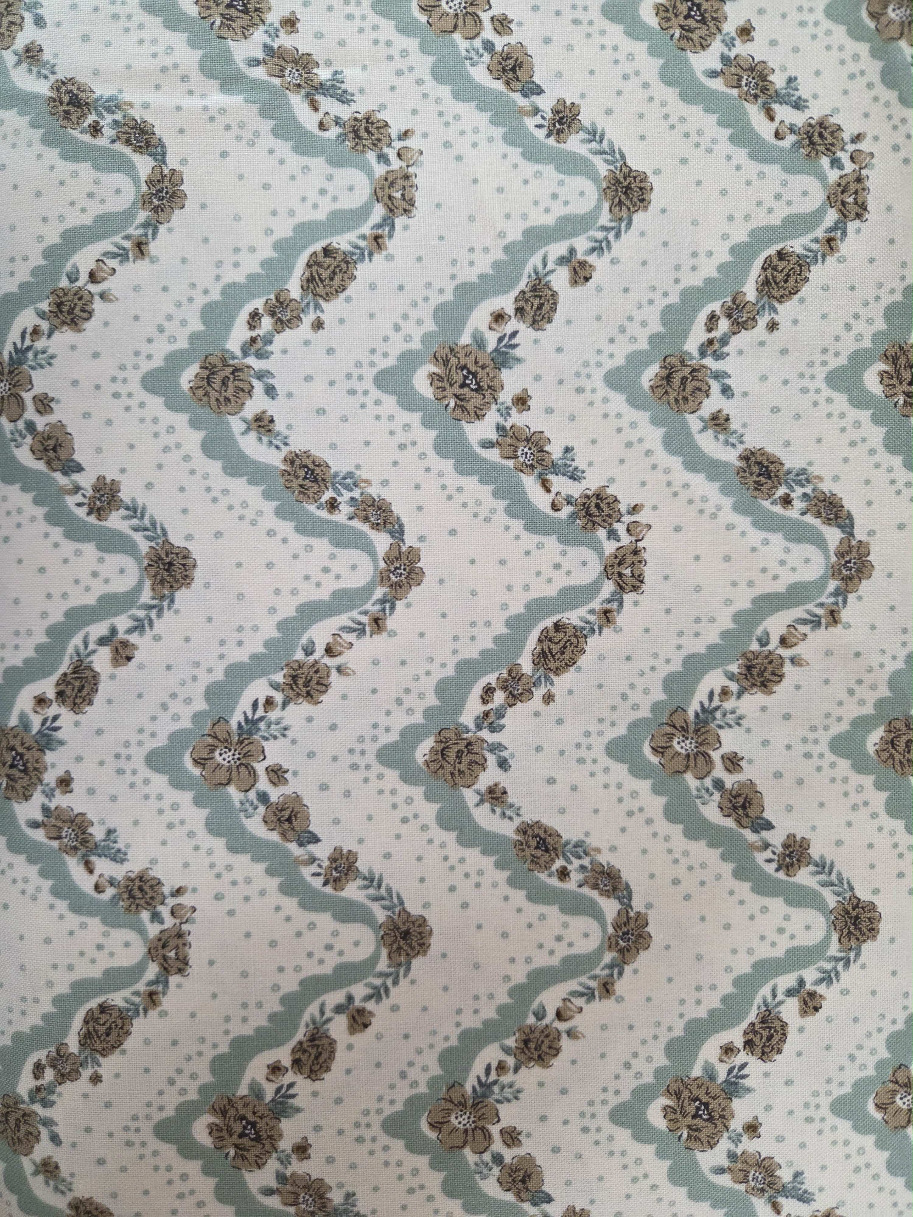 Forged Found and Hand Me Down – Aqua & Taupe Floral