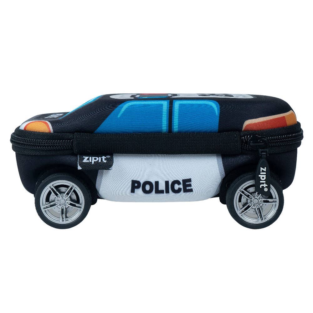 ZIPIT Truck Box, Gift Pencil Case for Boys: Police Car