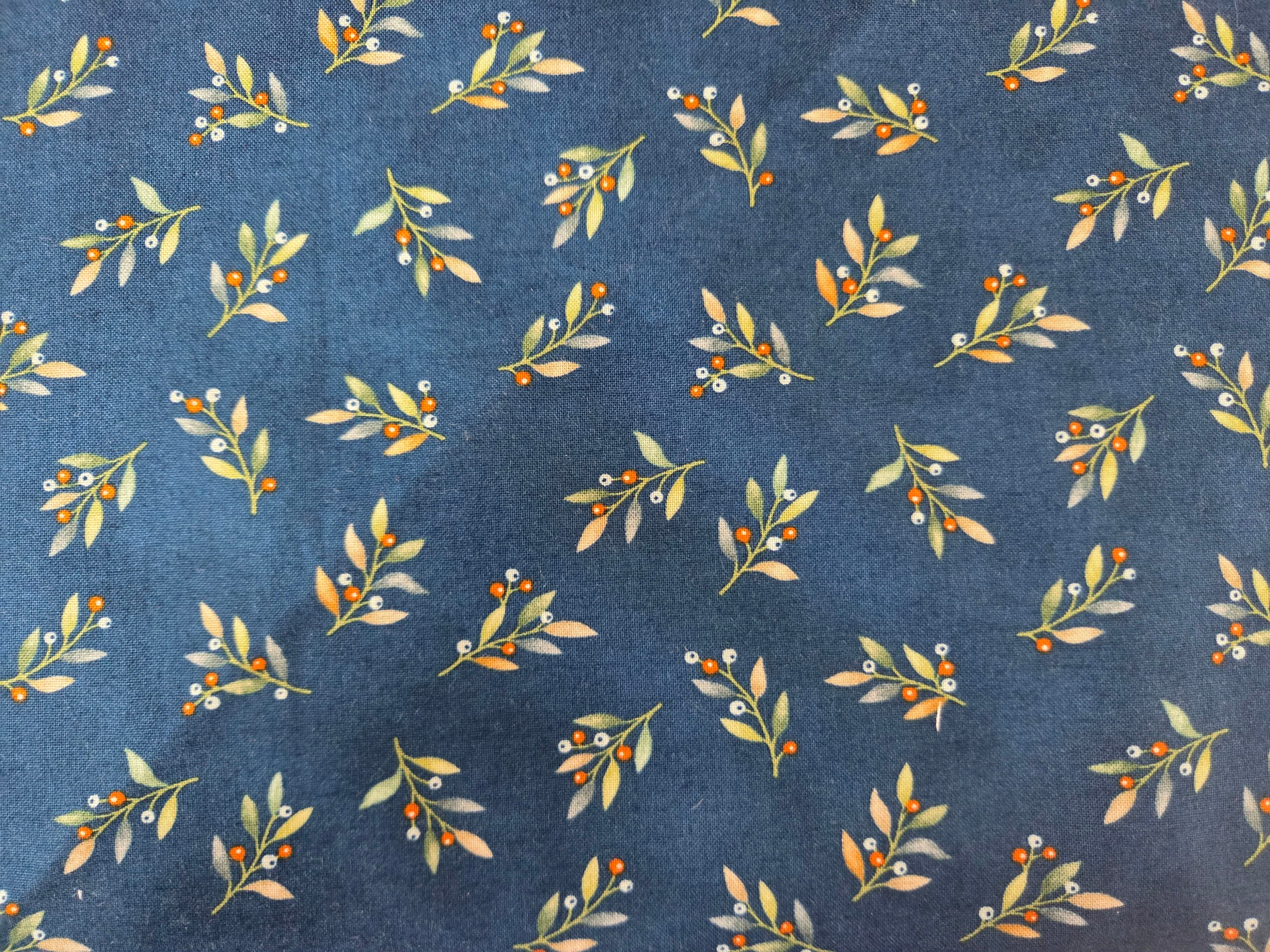 I Love Fall Most of All – Autumn Sprigs in Navy