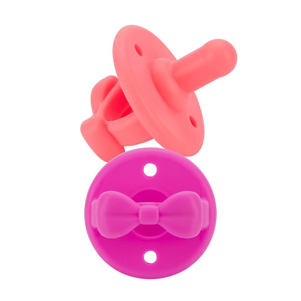 *NEW SIZE* Sweetie Soother™ Pacifier Sets (2-pack): 6-18M Toast + Buttercream