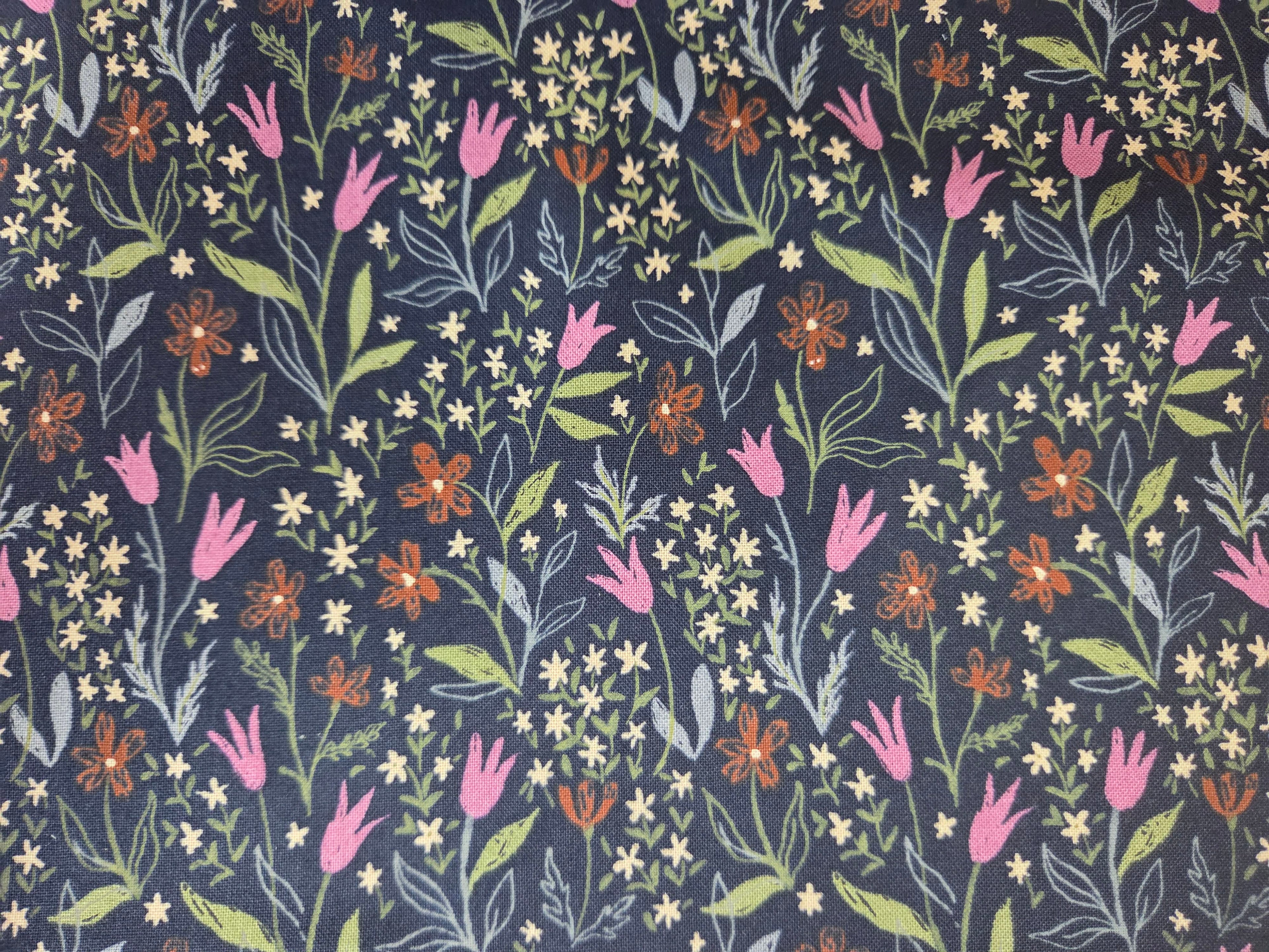 Autumn Forest – Wildflower Meadow in Charcoal