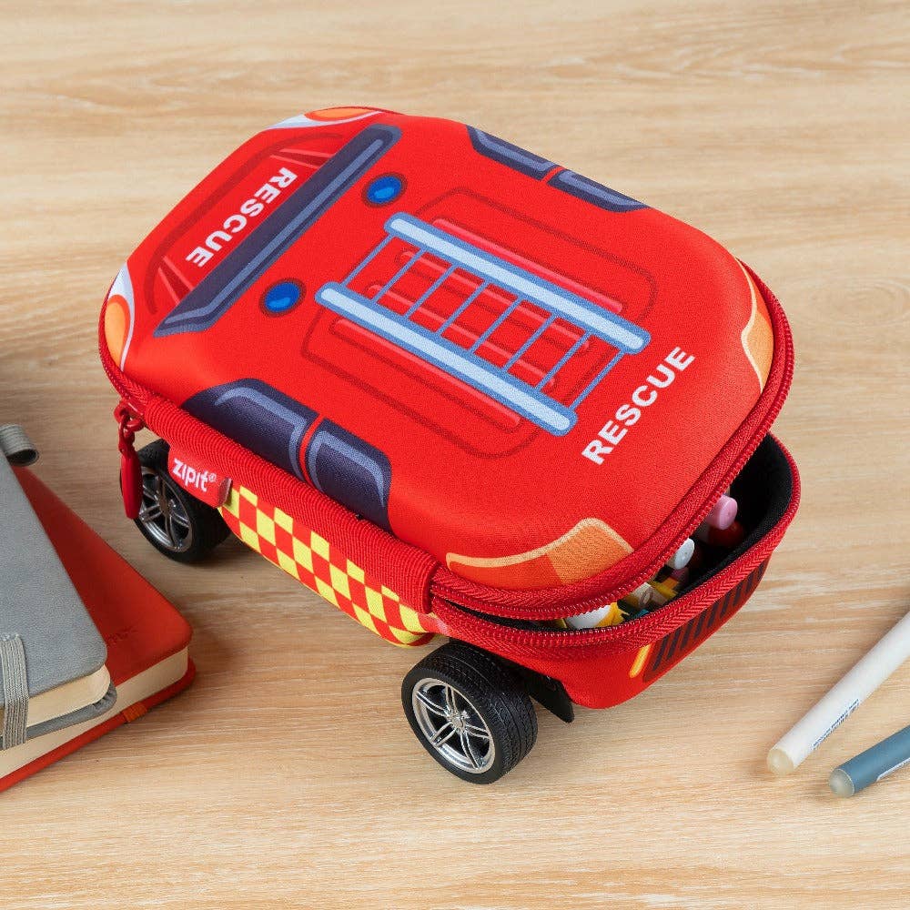 ZIPIT Truck Box, Gift Pencil Case for Boys: Police Car