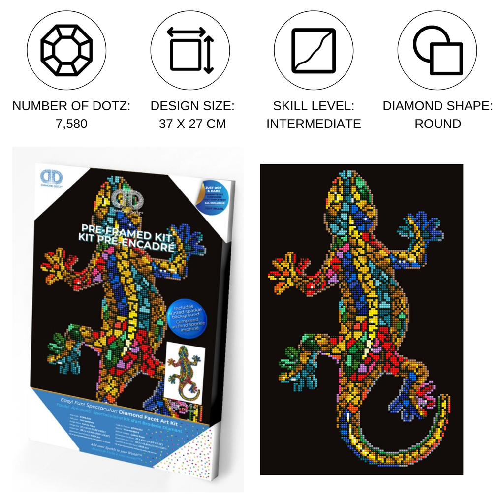 Gekko Paua Pre-Framed Kit - 10.6" x 16.1"