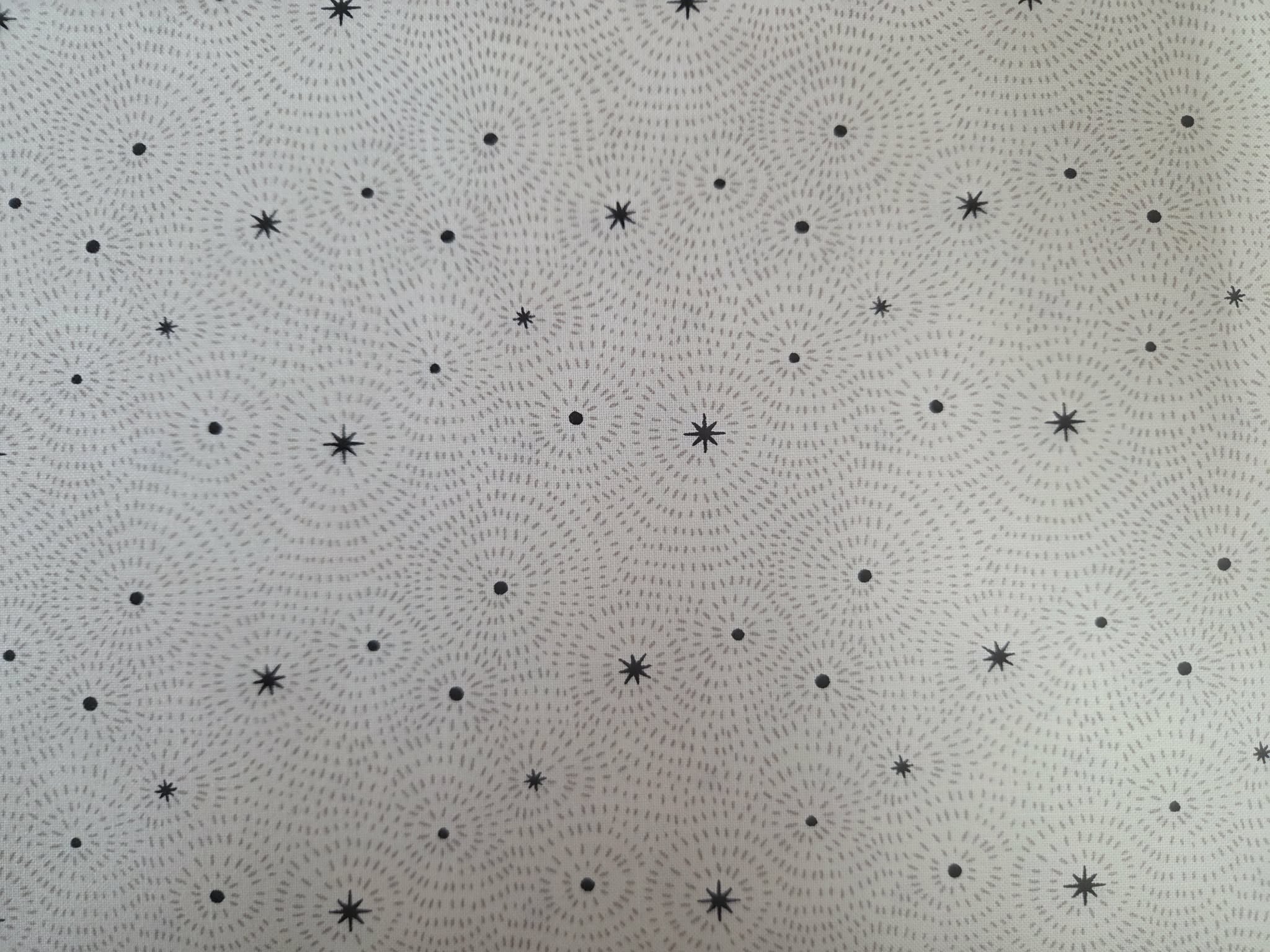 Night Owl – Speckled Linen Texture Fabric (Cream)