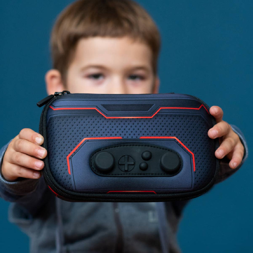 ZIPIT Gamer Pencil Case for Boys, Joystick Pencil Box: Cars